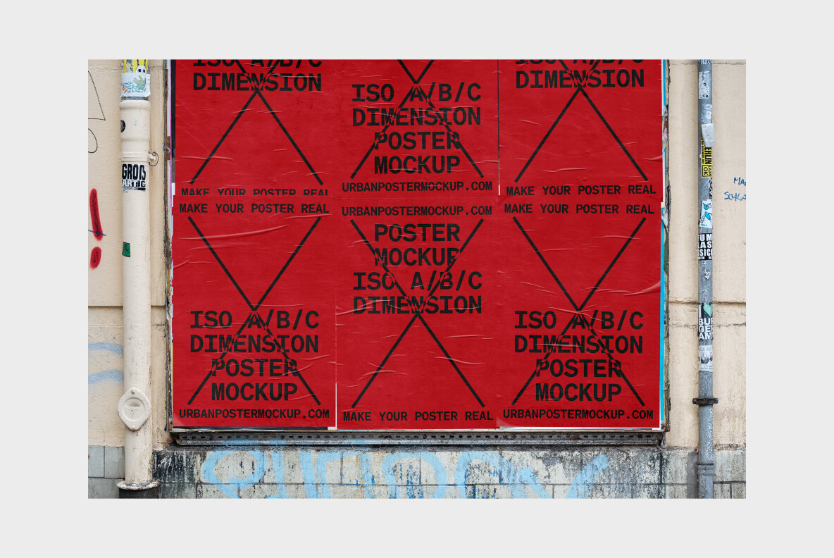 Urban Poster Mockup Vol 4 Urban Poster Mockup Vol 4