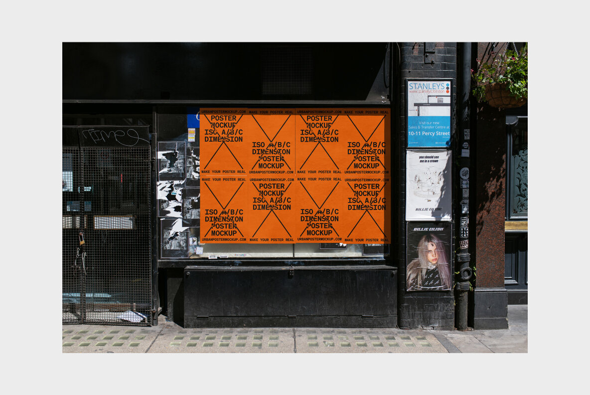 Urban Poster Mockup Vol 4 Urban Poster Mockup Vol 4