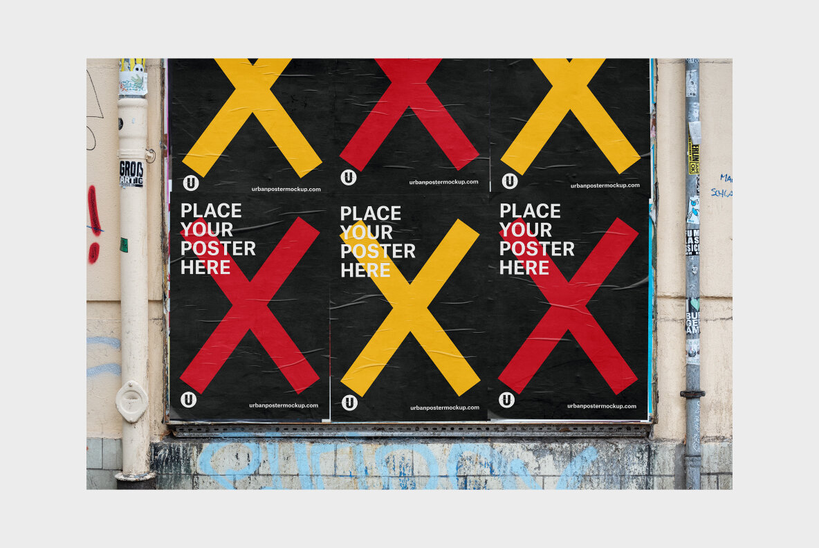 Urban Poster Mockup Vol 4 Urban Poster Mockup Vol 4