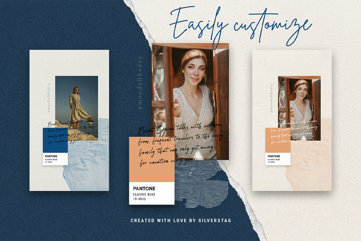 InstaBlue   Minimal Instagram Stories 4