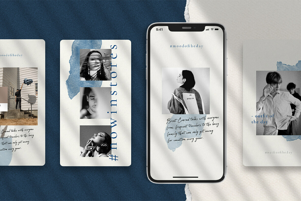 InstaBlue   Minimal Instagram Stories 5