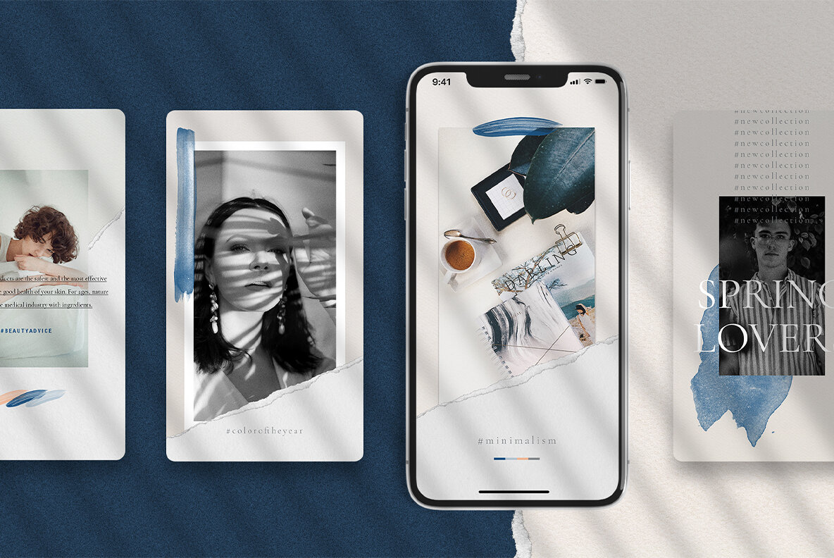 InstaBlue   Minimal Instagram Stories 7