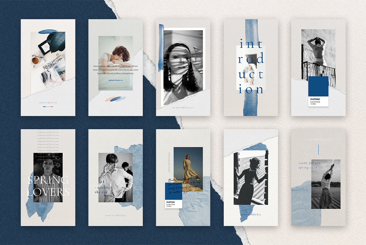 InstaBlue   Minimal Instagram Stories 9