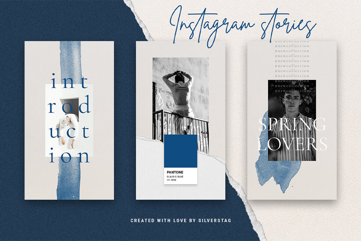 InstaBlue   Minimal Instagram Stories 12