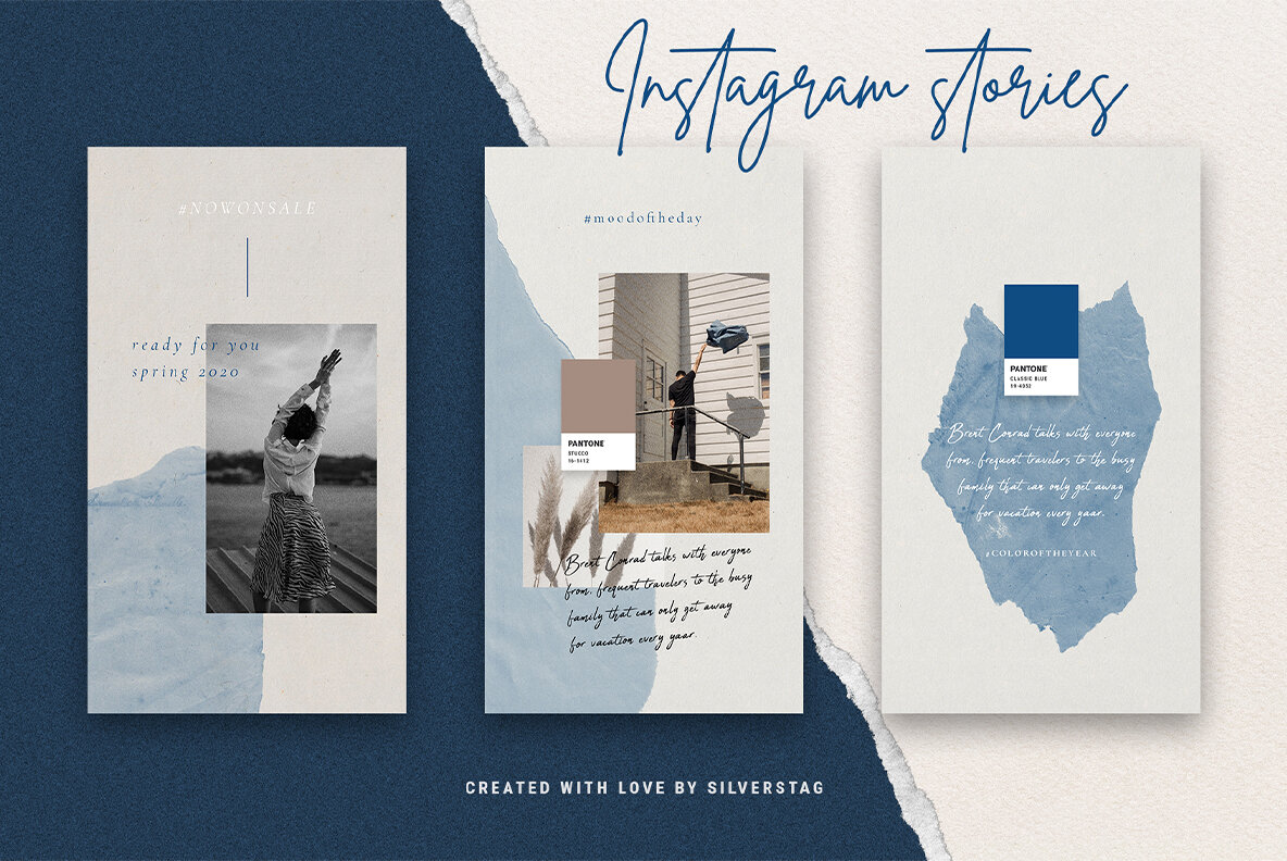 InstaBlue   Minimal Instagram Stories 14