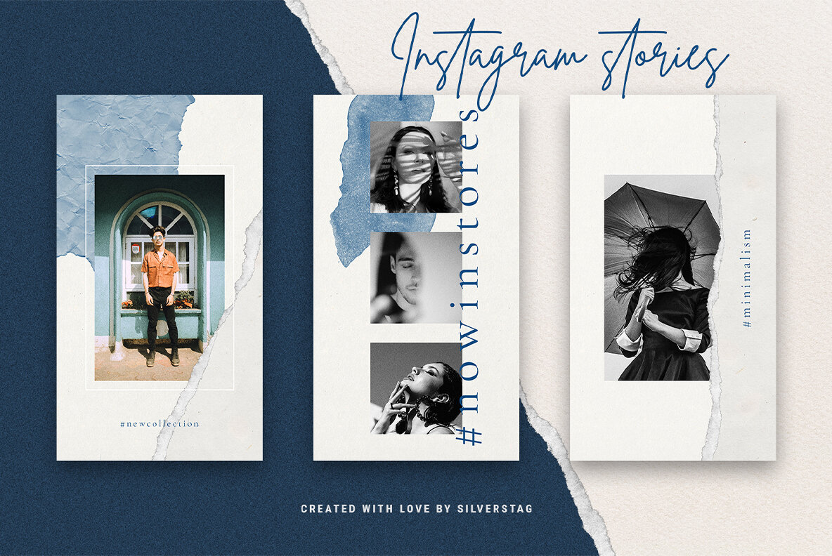 InstaBlue   Minimal Instagram Stories 15