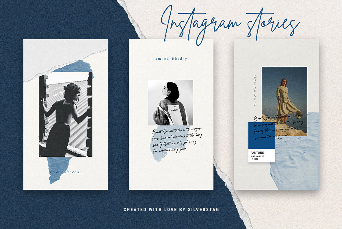 InstaBlue   Minimal Instagram Stories 17