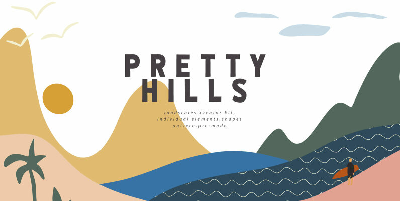 Pretty Hills   Landscapes Kit