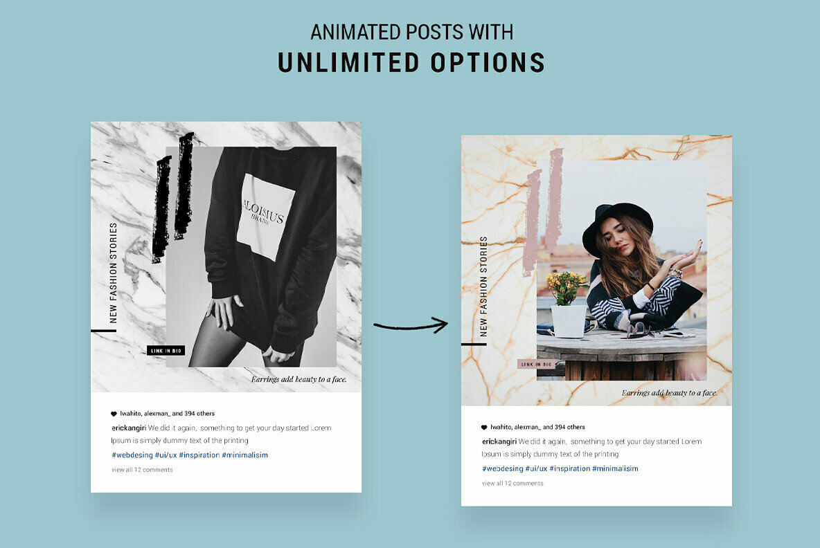 Mini Bundle Animated Instagram Posts Stories Pack Mini Bundle Animated Instagram Posts Stories Pack