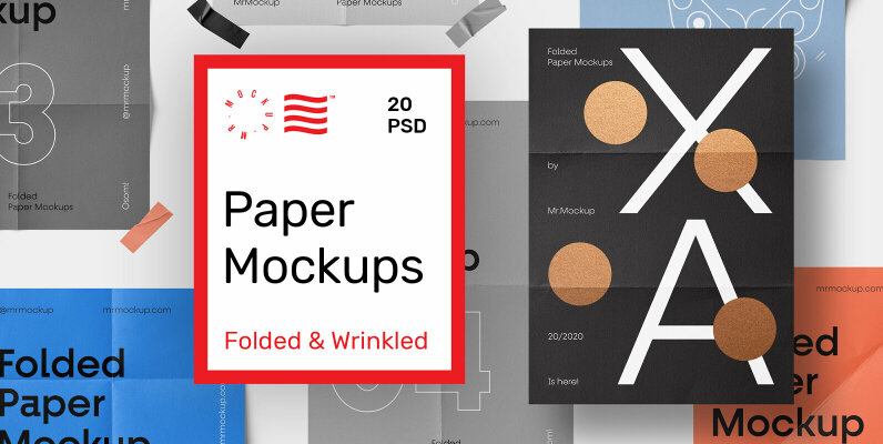 Folded Paper Mockups