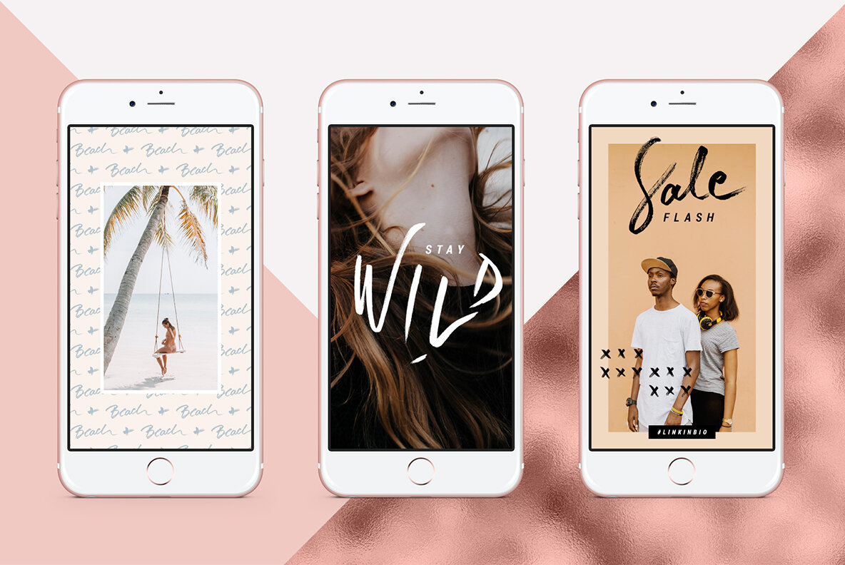 Rose Gold ANIMATED Instagram Stories Rose Gold ANIMATED Instagram Stories