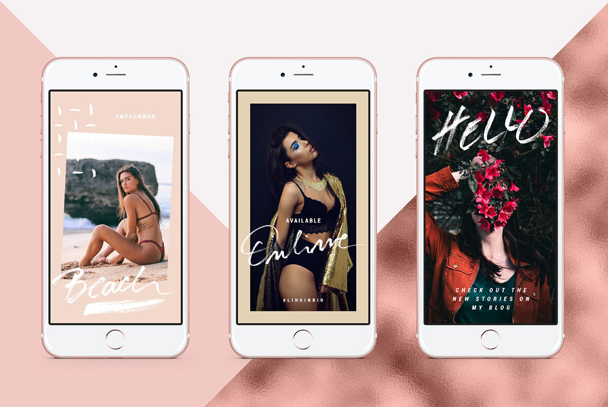 Rose Gold ANIMATED Instagram Stories Rose Gold ANIMATED Instagram Stories