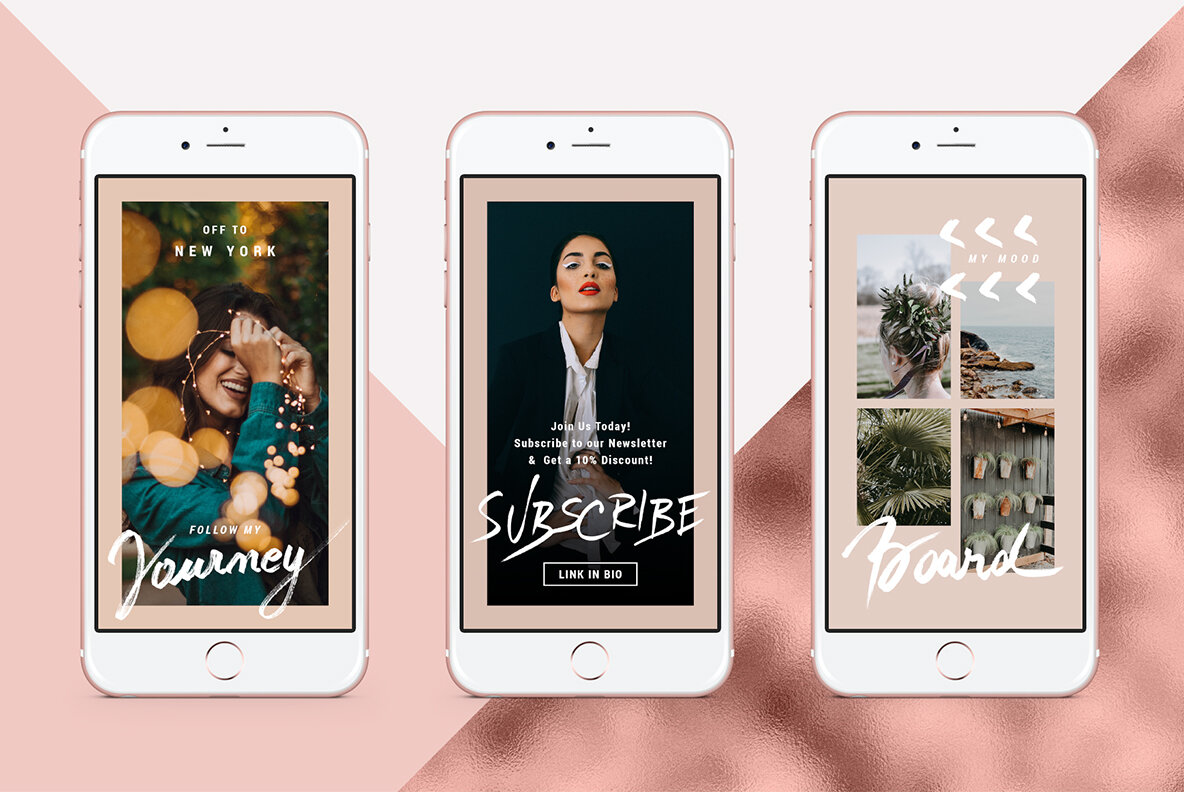 Rose Gold ANIMATED Instagram Stories Rose Gold ANIMATED Instagram Stories