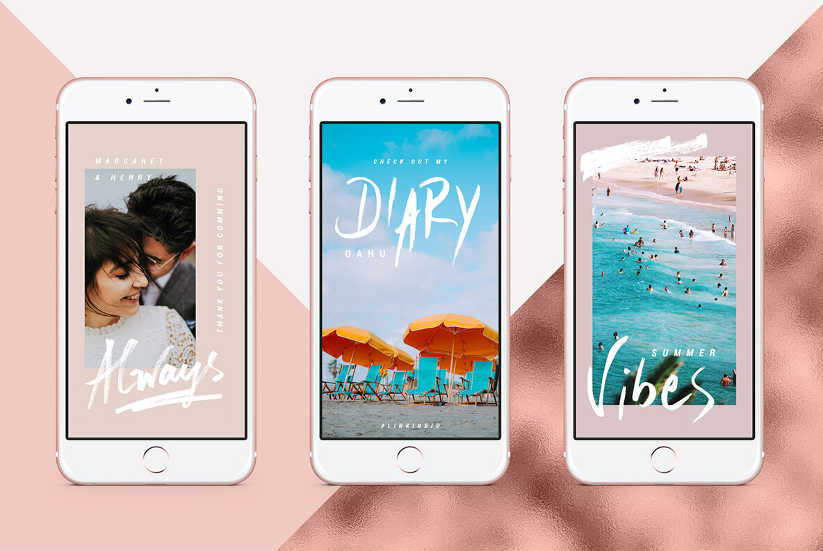 Rose Gold ANIMATED Instagram Stories Rose Gold ANIMATED Instagram Stories