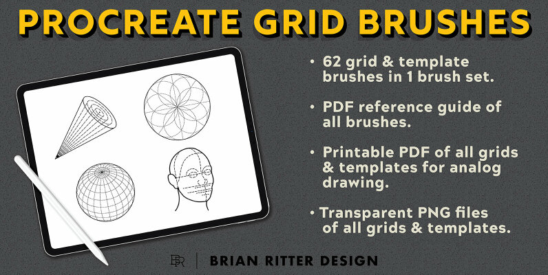 Drawing Grid Brushes for Procreate
