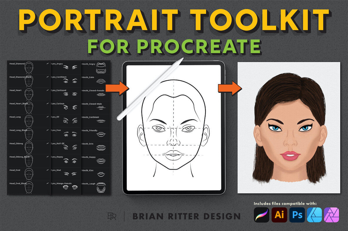 Portrait Toolkit for Procreate Portrait Toolkit for Procreate