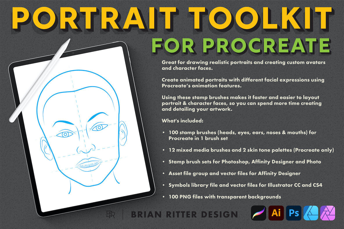 Portrait Toolkit for Procreate Portrait Toolkit for Procreate