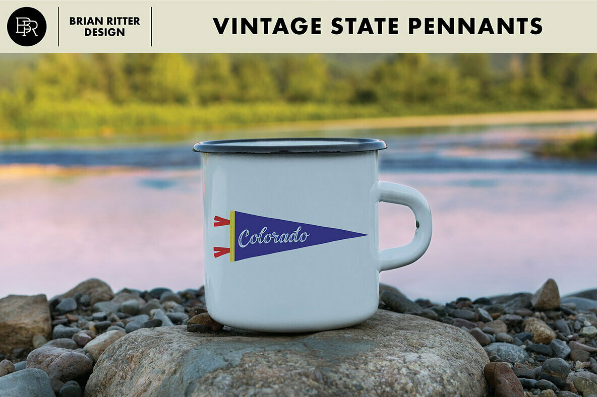Vintage State Pennants Vintage State Pennants