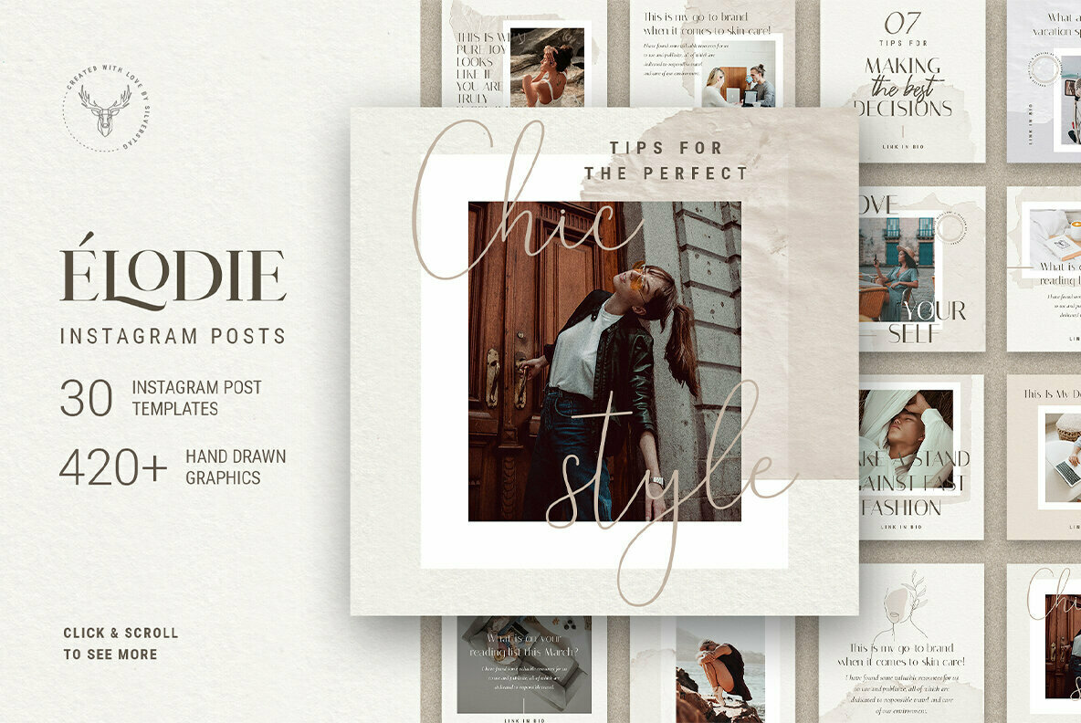 Elodie   Instagram Post Templates 1