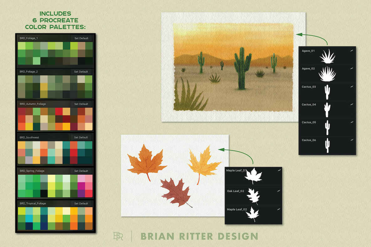 Foliage for Procreate Foliage for Procreate