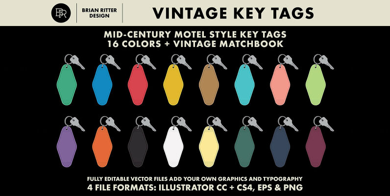 Vintage Key Tags