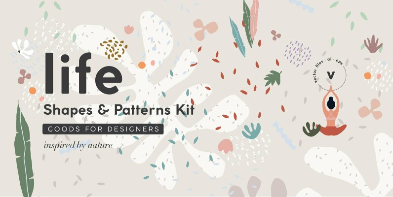 Life Organic Shapes   Patterns Kit