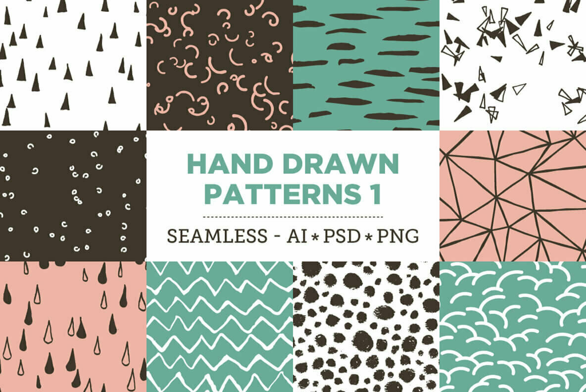 100 HandDrawn Patterns Bundle 2