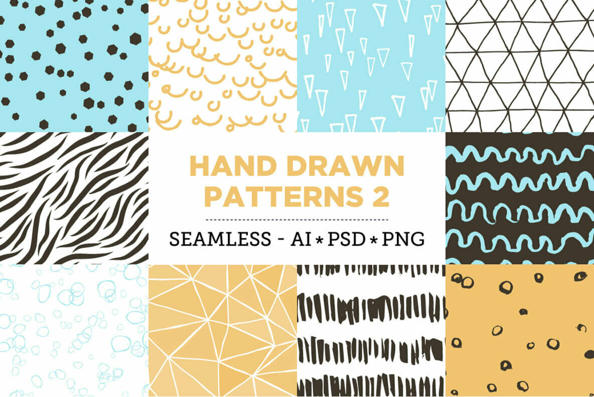 100 HandDrawn Patterns Bundle 5
