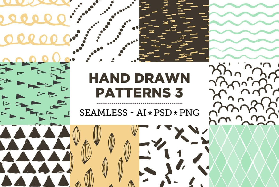 100 HandDrawn Patterns Bundle 7