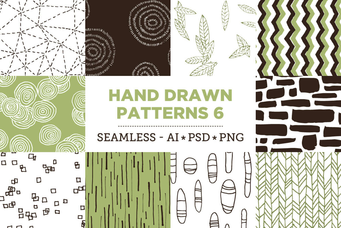 100 HandDrawn Patterns Bundle 17