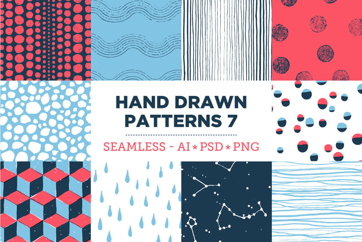 100 HandDrawn Patterns Bundle 20
