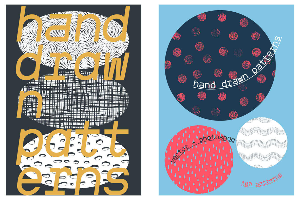 100 HandDrawn Patterns Bundle 23