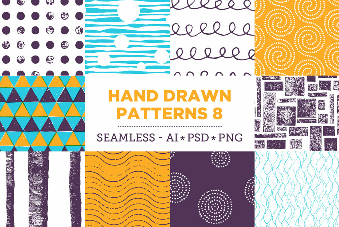 100 HandDrawn Patterns Bundle 24