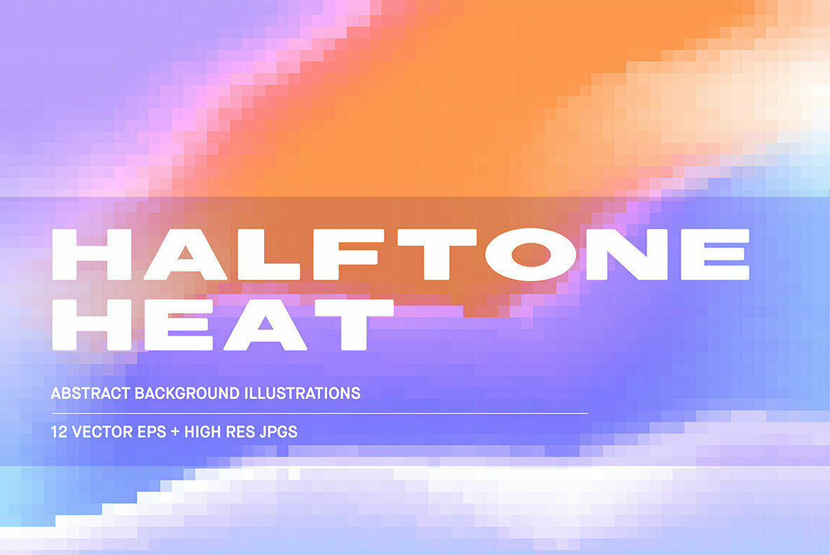 Halftone Heat   Abstract Backgrounds 1