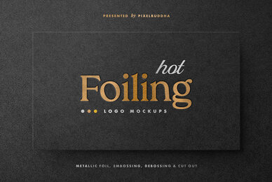 Hot Foil Logo Mockups