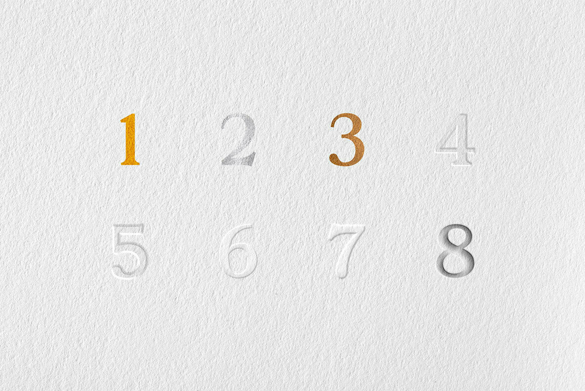 Hot Foil Logo Mockups Hot Foil Logo Mockups