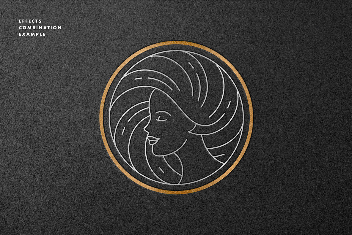 Hot Foil Logo Mockups Hot Foil Logo Mockups