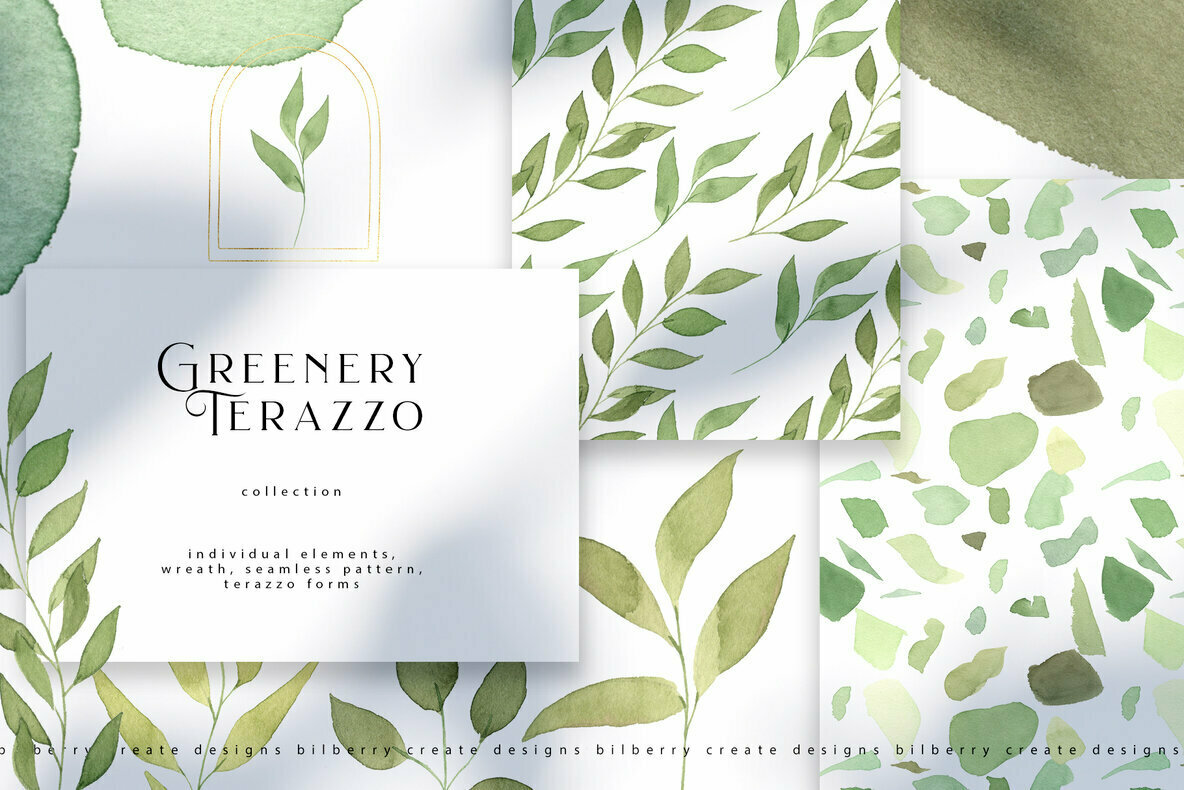 Greenery Terrazzo Greenery Terrazzo