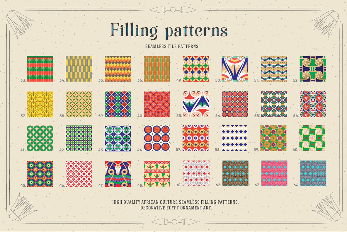 117 Egypt Patterns Brushes Swatches 117 Egypt Patterns Brushes Swatches