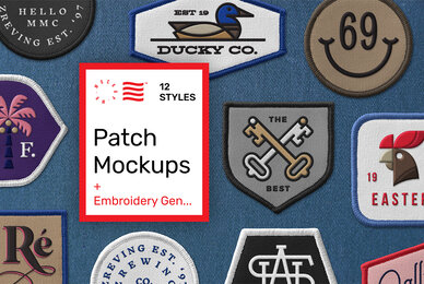 Patch Mockups and Embroidery Generator