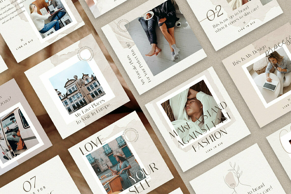 Elodie Animated Instagram Post Templates Elodie Animated Instagram Post Templates