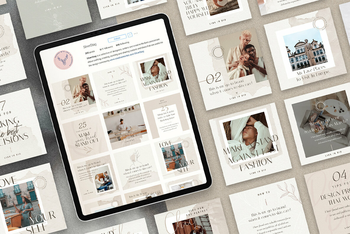 Elodie Animated Instagram Post Templates Elodie Animated Instagram Post Templates