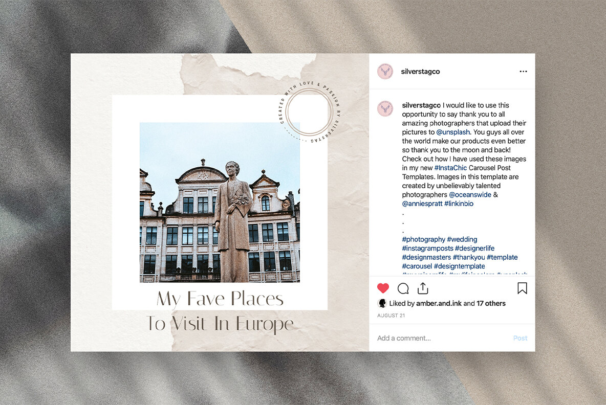 Elodie Animated Instagram Post Templates Elodie Animated Instagram Post Templates