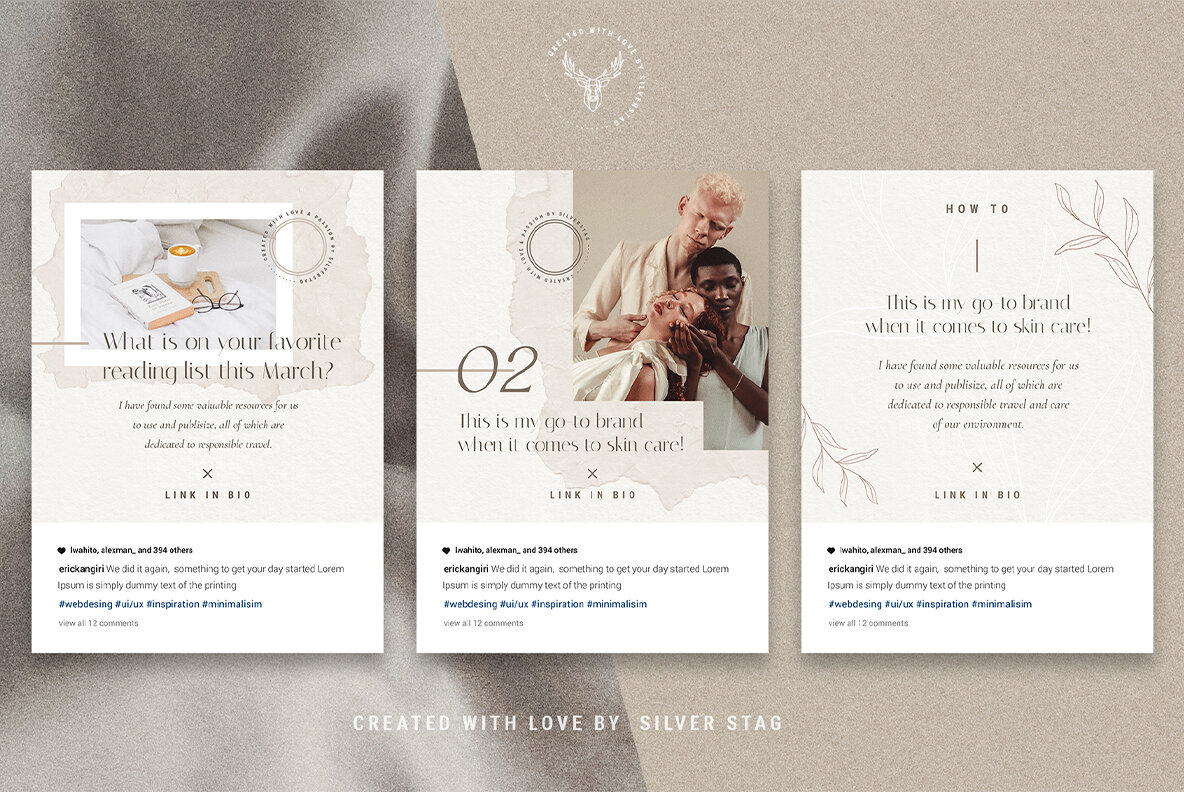 Elodie Animated Instagram Post Templates Elodie Animated Instagram Post Templates