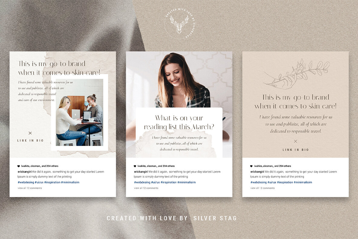 Elodie Animated Instagram Post Templates Elodie Animated Instagram Post Templates