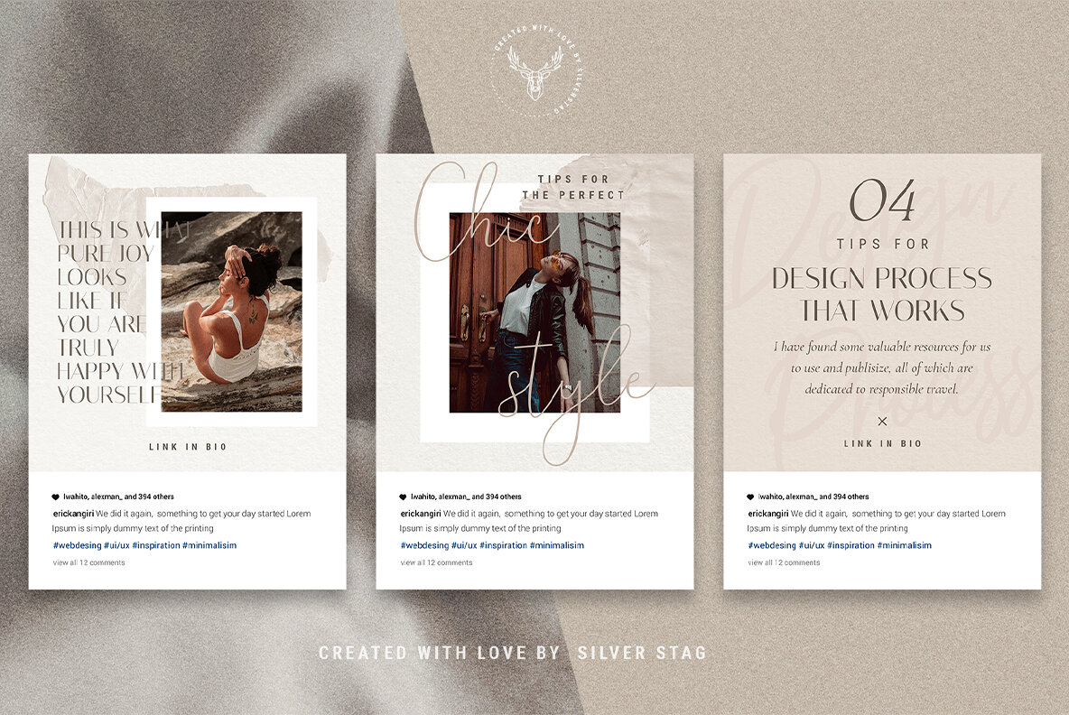 Elodie Animated Instagram Post Templates Elodie Animated Instagram Post Templates