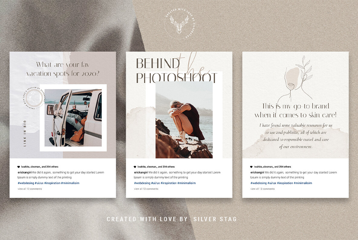Elodie Animated Instagram Post Templates Elodie Animated Instagram Post Templates