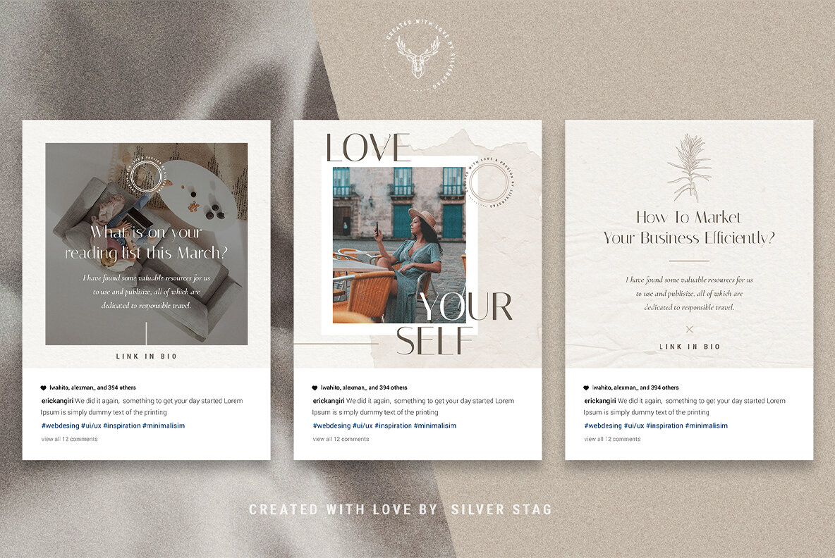 Elodie Animated Instagram Post Templates Elodie Animated Instagram Post Templates