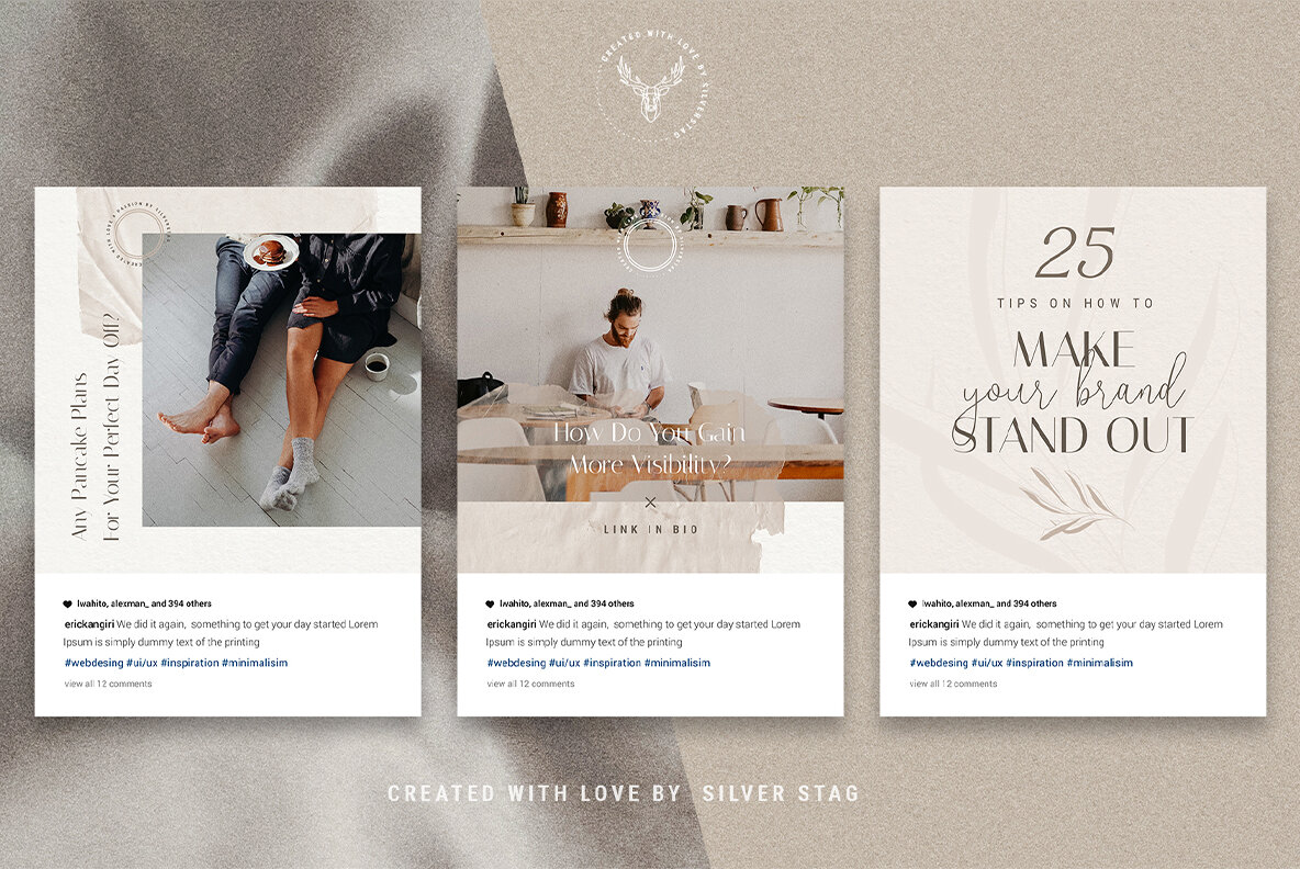 Elodie Animated Instagram Post Templates Elodie Animated Instagram Post Templates