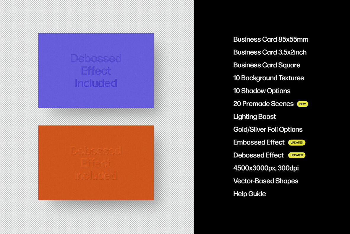 Business Card Mockup Kit Business Card Mockup Kit